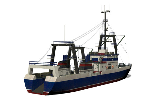 Trawler 3D मॉडल