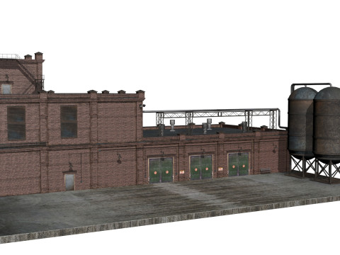 Old factory Modelo 3D