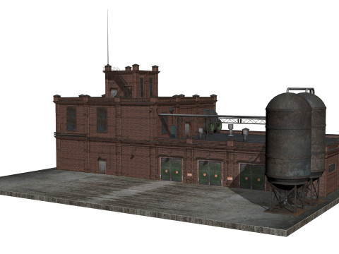Old factory Modelo 3D
