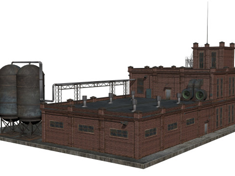 Old factory Modelo 3D