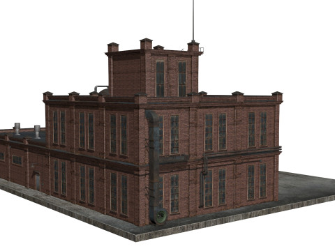 Old factory Modelo 3D