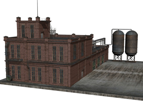 Old factory Modelo 3D