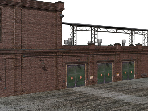Old factory Modelo 3D
