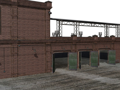 Old factory Modelo 3D