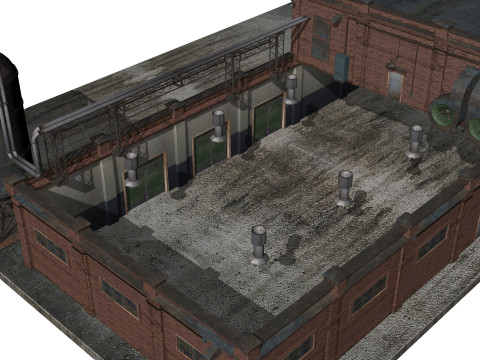 Old factory Modelo 3D