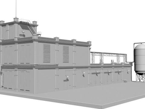 Old factory Modelo 3D