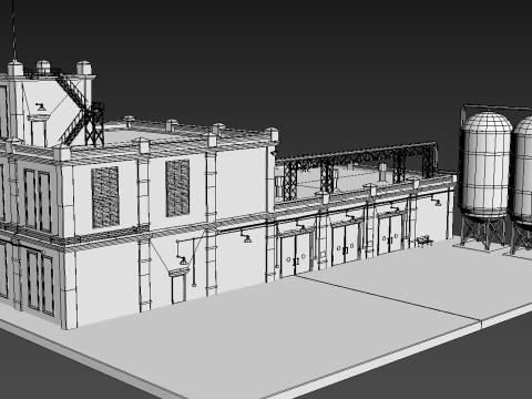 Old factory Modelo 3D