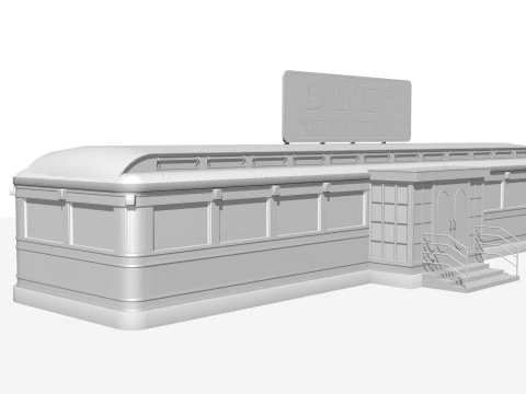 Old dining 3D Model