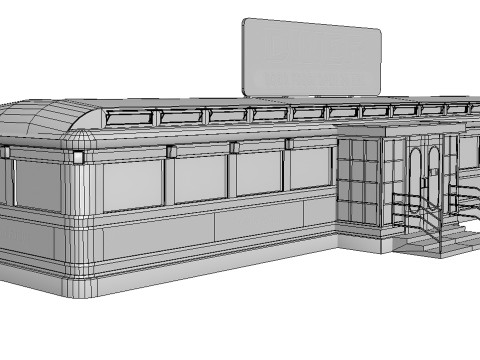 Old dining 3D Модель