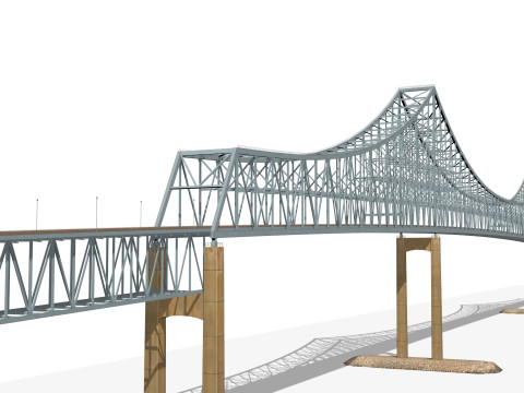 Commodore barry bridge 3D Модель