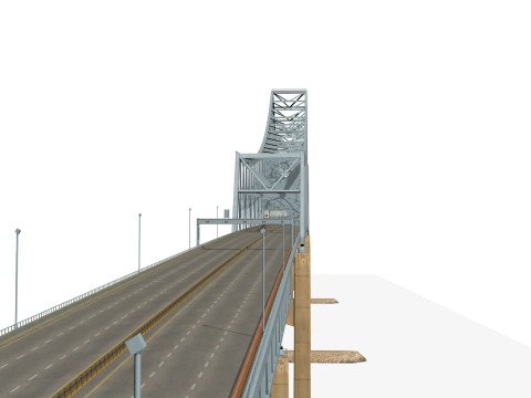 Commodore barry bridge 3D 模型