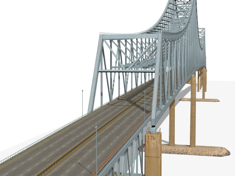 Commodore barry bridge 3D 模型