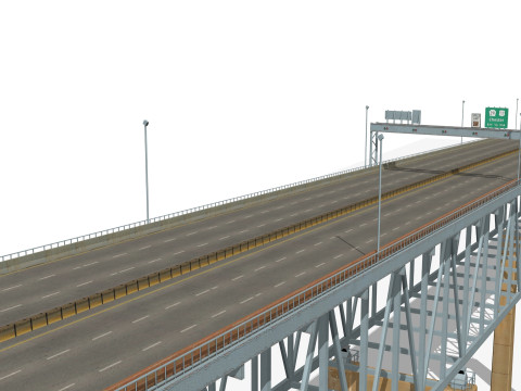 Commodore barry bridge 3D 模型