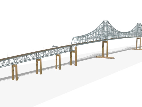 Commodore barry bridge 3D 模型