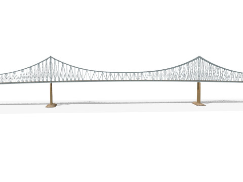 Commodore barry bridge 3D 模型