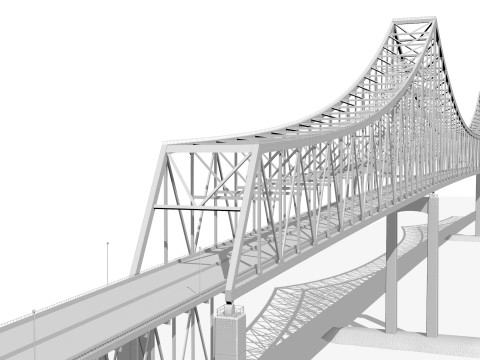 Commodore barry bridge 3D 模型