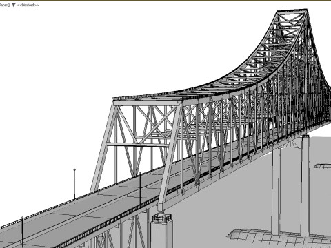 Commodore barry bridge 3D 模型