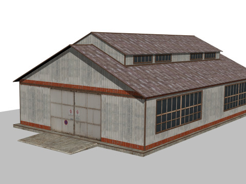 Warehouse house Modèle 3D