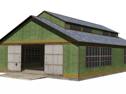 창고 집 3D 모델