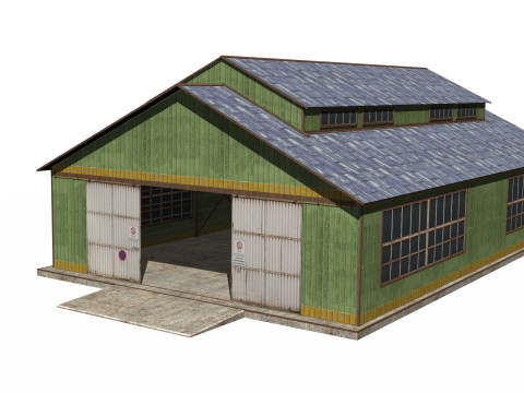 Warehouse house Modèle 3D