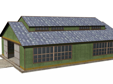 Warehouse house Modèle 3D