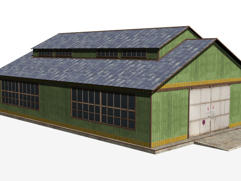 Warehouse house Modèle 3D