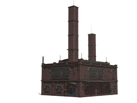 Old brick factory 3D Модель