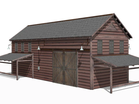 Antigo armaz&eacute;m Modelo 3D