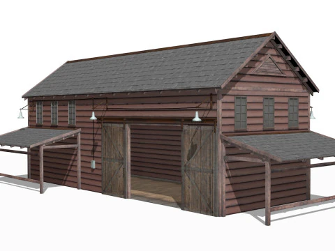 Antigo armaz&eacute;m Modelo 3D