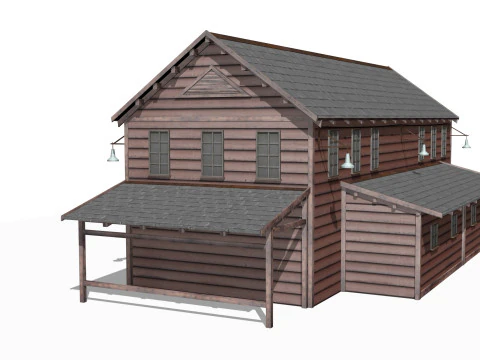 Antigo armaz&eacute;m Modelo 3D