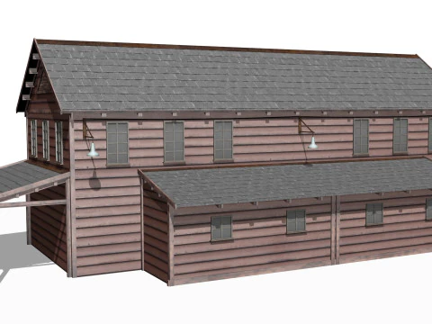 Antigo armaz&eacute;m Modelo 3D