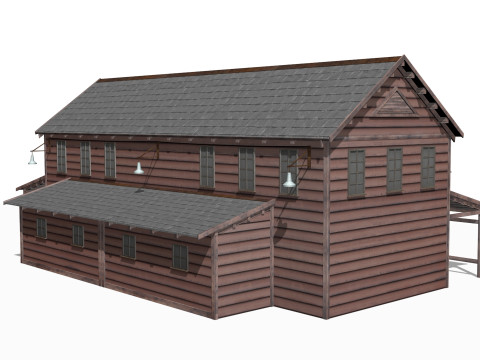 Old warehouse 3D Model