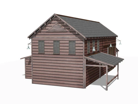 Antigo armaz&eacute;m Modelo 3D