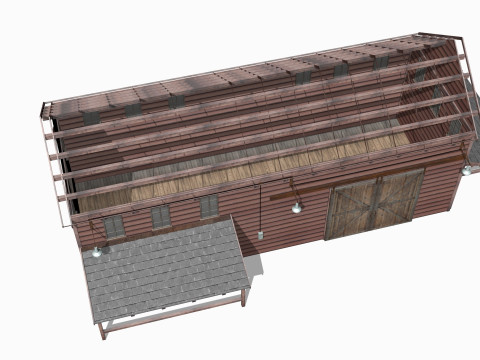 Old warehouse 3D Model