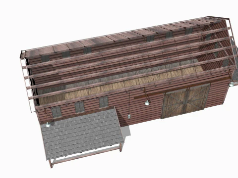 Antigo armaz&eacute;m Modelo 3D