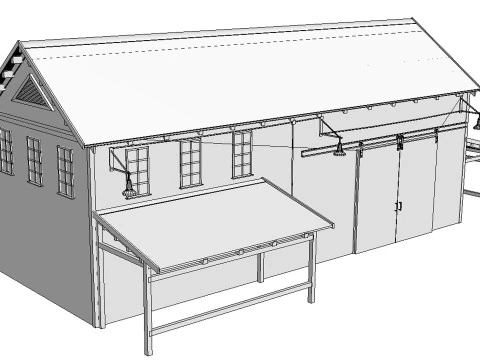 Antigo armaz&eacute;m Modelo 3D