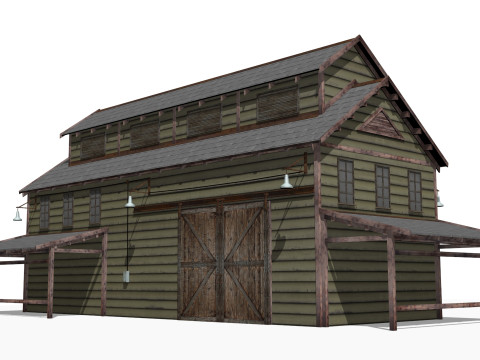 Old warehouse 3D Модель
