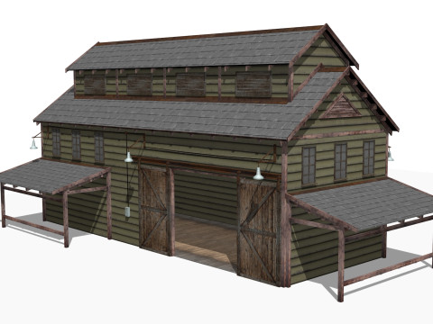 Old warehouse 3D Model