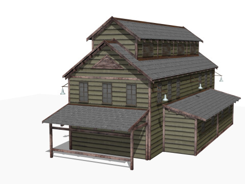 Old warehouse 3D Model