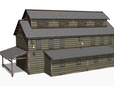 Old warehouse 3D Model