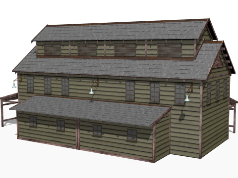 Old warehouse 3D Model