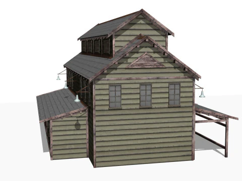 Antiguo almac&eacute;n Modelo 3D