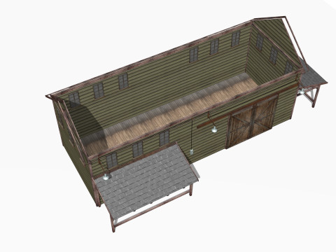 Old warehouse 3D Model