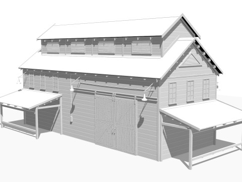 Old warehouse 3D Model
