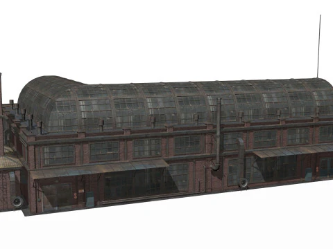 Antiguo edificio industrial Modelo 3D