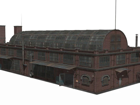 Antiguo edificio industrial Modelo 3D