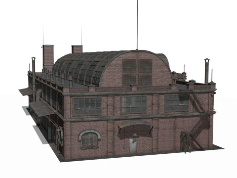 Antiguo edificio industrial Modelo 3D