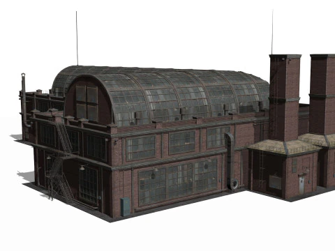 Antiguo edificio industrial Modelo 3D