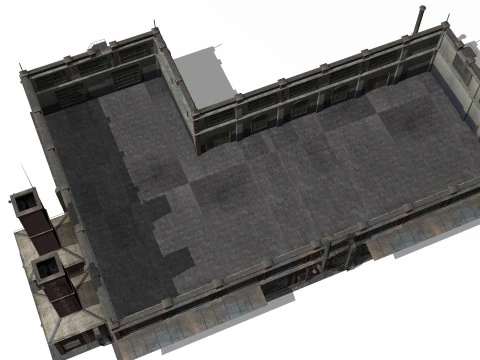 Antiguo edificio industrial Modelo 3D