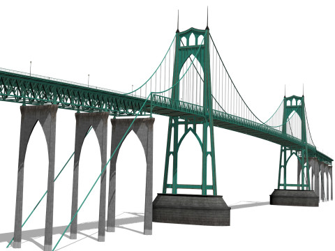 Johns Bridge 3D मॉडल